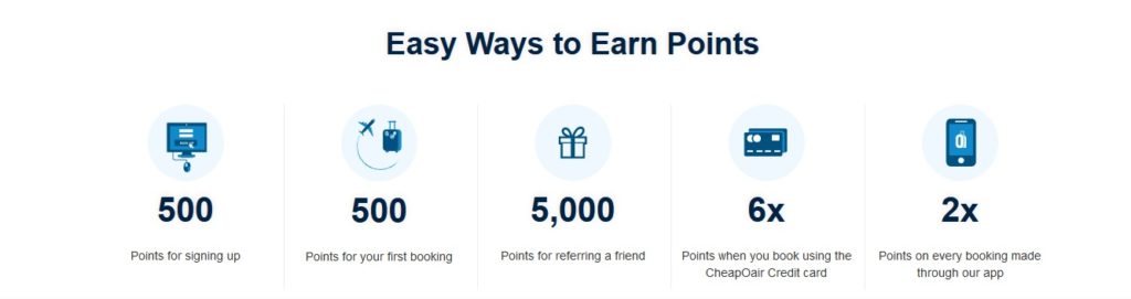 Earn CheapOair Reward Points